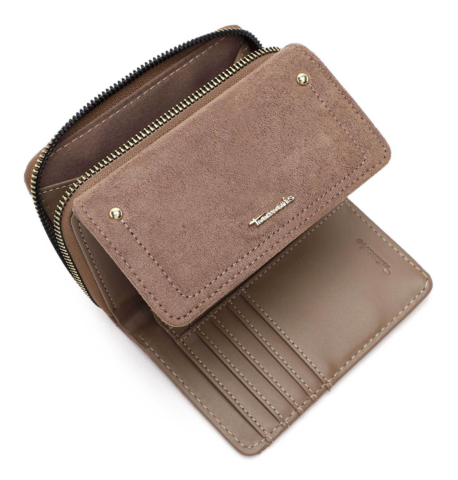 Tamaris Marina Suede Wallet With Flap Grey Tamaris Marina Suede Wallet With Flap Grey