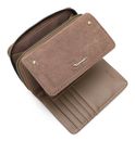 Tamaris Marina Suede Wallet With Flap Grey Tamaris Marina Suede Wallet With Flap Grey