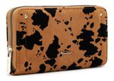 Tamaris Marina Suede Zip Around Wallet Cognac / Black Tamaris Marina Suede Zip Around Wallet Cognac / Black