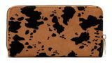 Tamaris Marina Suede Zip Around Wallet Cognac / Black Tamaris Marina Suede Zip Around Wallet Cognac / Black