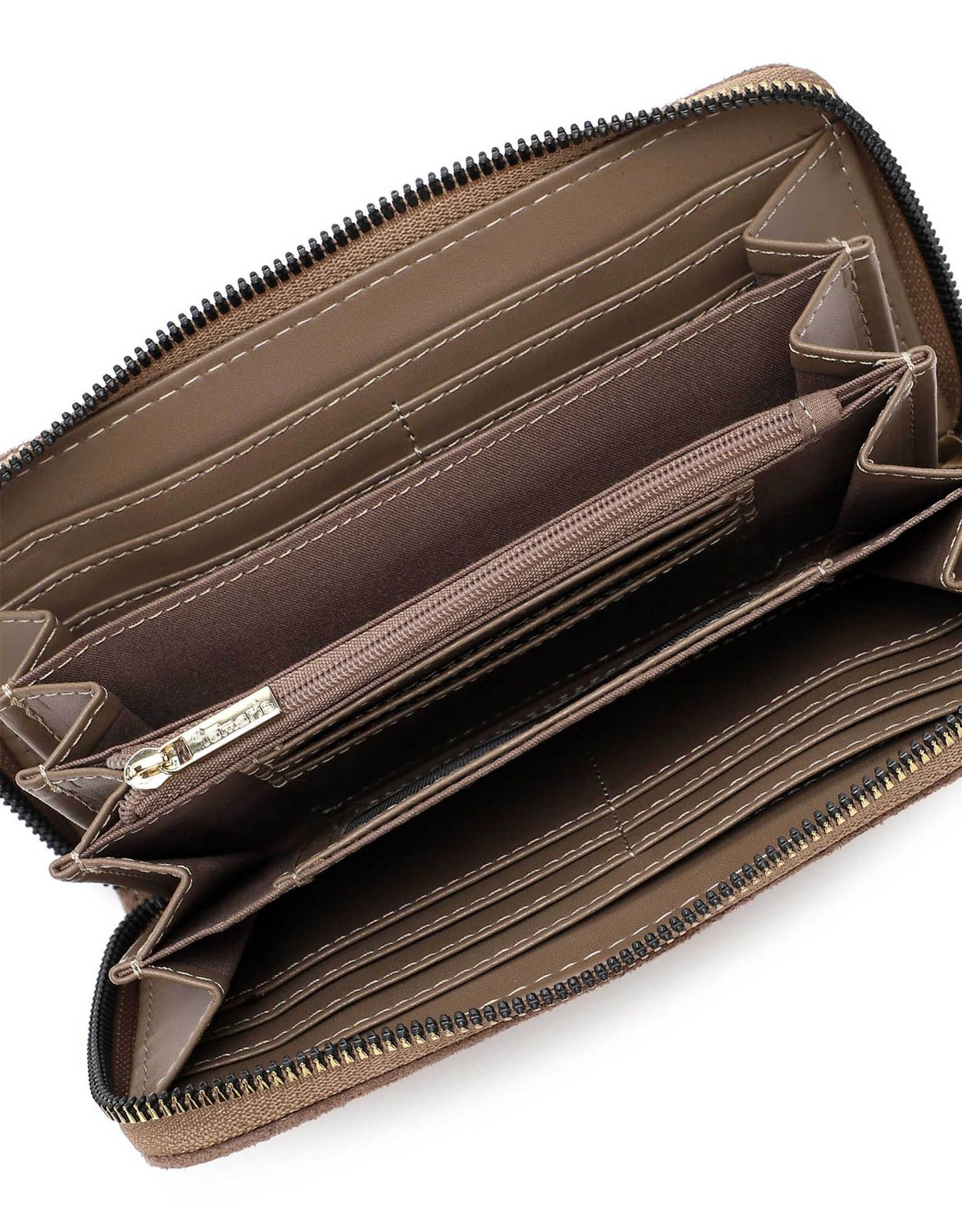 Tamaris Marina Suede Zip Around Wallet Grey Tamaris Marina Suede Zip Around Wallet Grey