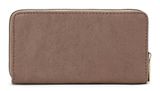 Tamaris Marina Suede Zip Around Wallet Grey Tamaris Marina Suede Zip Around Wallet Grey