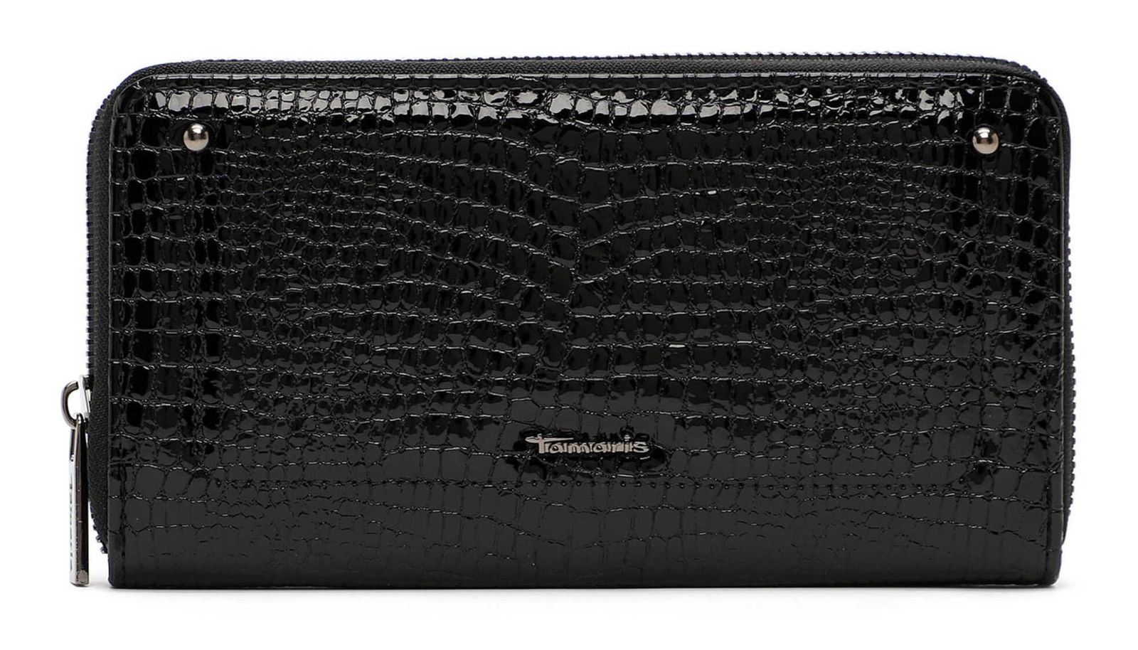 Tamaris Marina Snake Zip Around Wallet Black