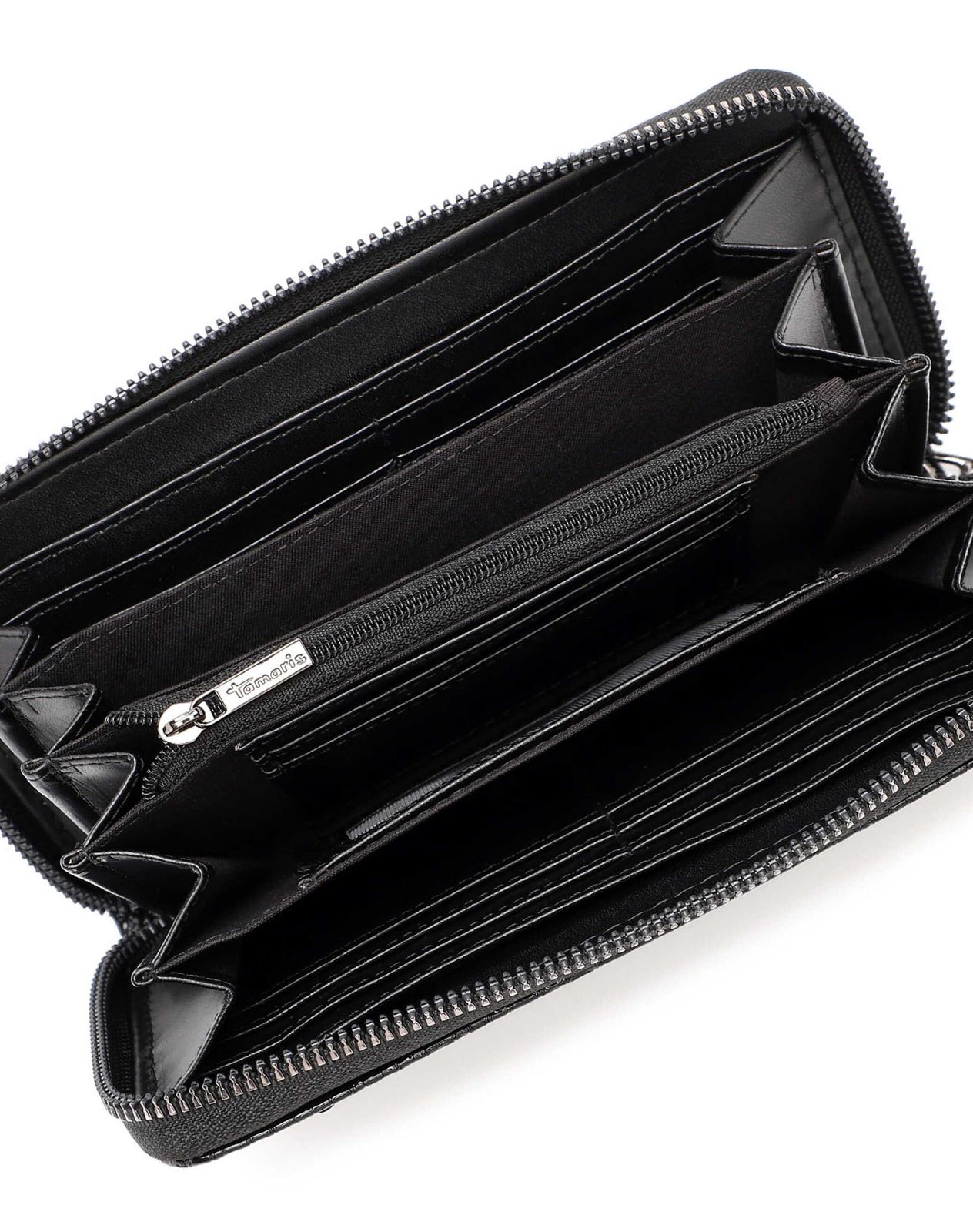 Tamaris Marina Snake Zip Around Wallet Black Tamaris Marina Snake Zip Around Wallet Black