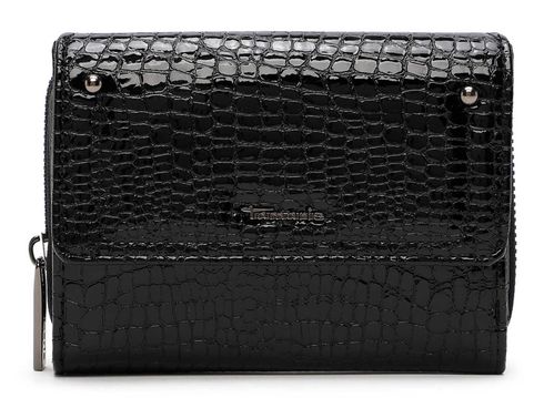 Tamaris Marina Snake Wallet With Flap Black Tamaris Marina Snake Wallet With Flap Black