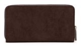 Tamaris Marina Suede Zip Around Wallet Brown