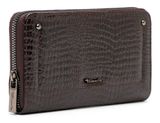 Tamaris Marina Snake Zip Around Wallet Brown
