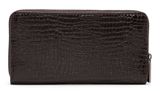 Tamaris Marina Snake Zip Around Wallet Brown