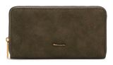Tamaris Marina Suede Zip Around Wallet Oliv