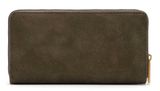 Tamaris Marina Suede Zip Around Wallet Oliv