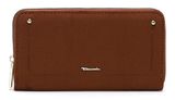 Tamaris Marina Suede Zip Around Wallet Cognac