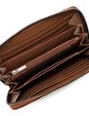 Tamaris Marina Suede Zip Around Wallet Cognac