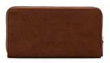 Tamaris Marina Suede Zip Around Wallet Cognac