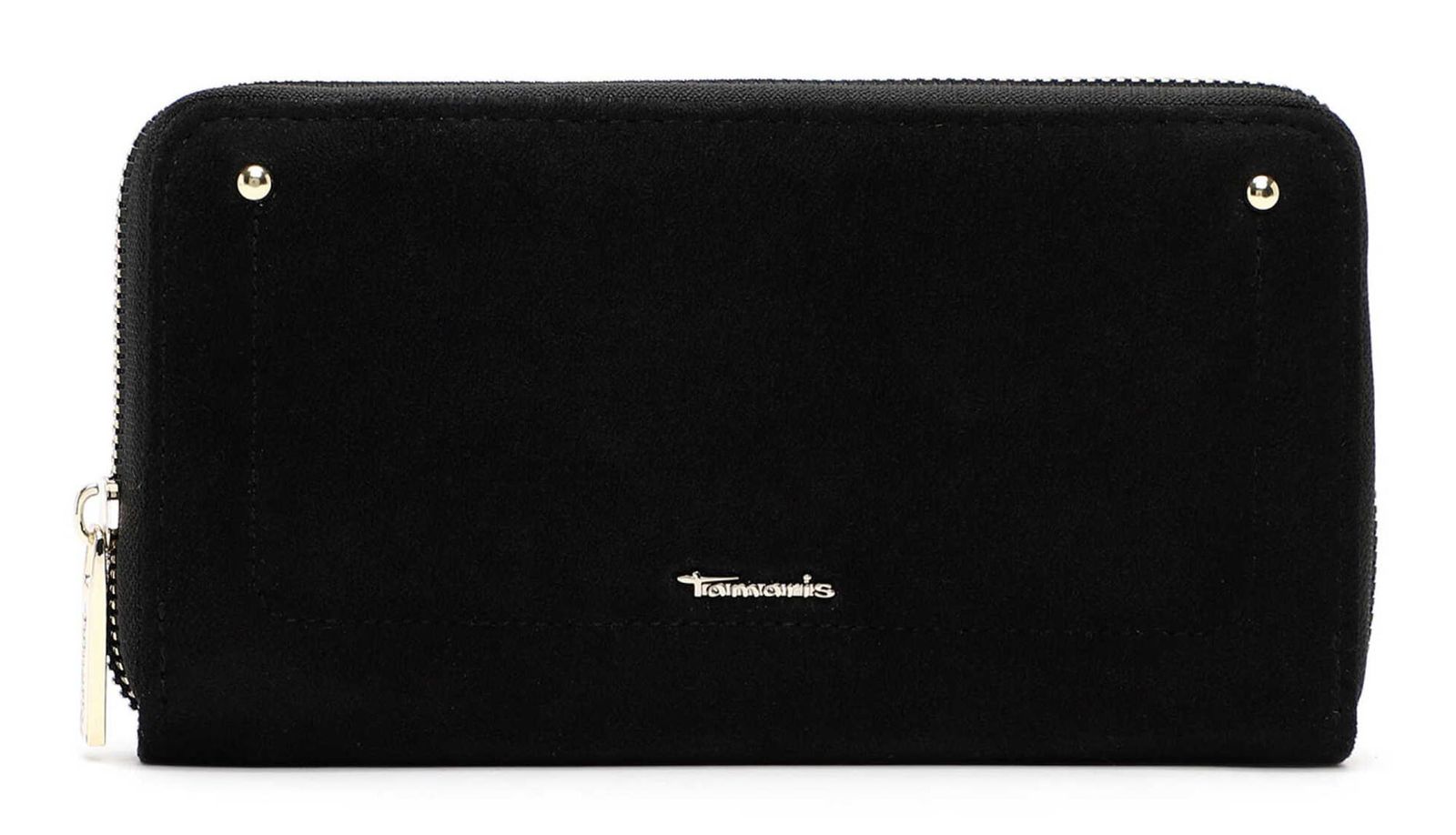 Tamaris Marina Suede Zip Around Wallet Black