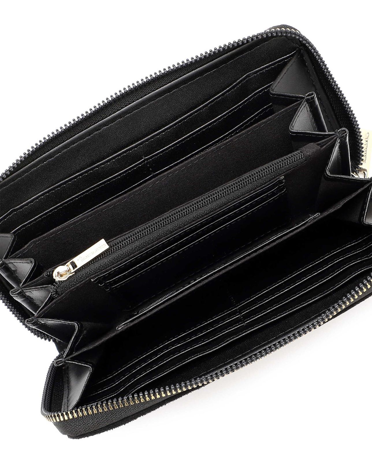 Tamaris Marina Suede Zip Around Wallet Black Tamaris Marina Suede Zip Around Wallet Black