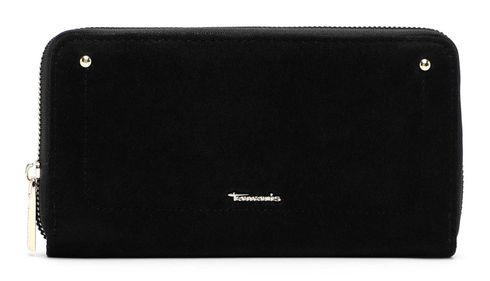 Tamaris Marina Suede Zip Around Wallet Black
