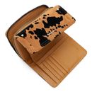 Tamaris Marina Suede Wallet With Flap Cognac / Black