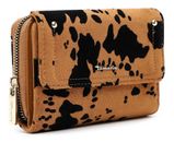 Tamaris Marina Suede Wallet With Flap Cognac / Black