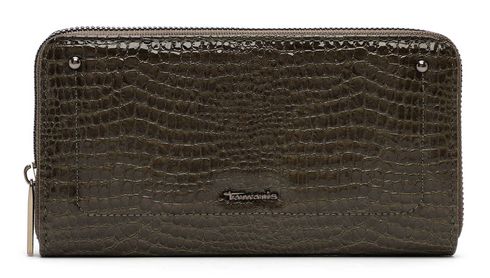Tamaris Marina Snake Zip Around Wallet Oliv