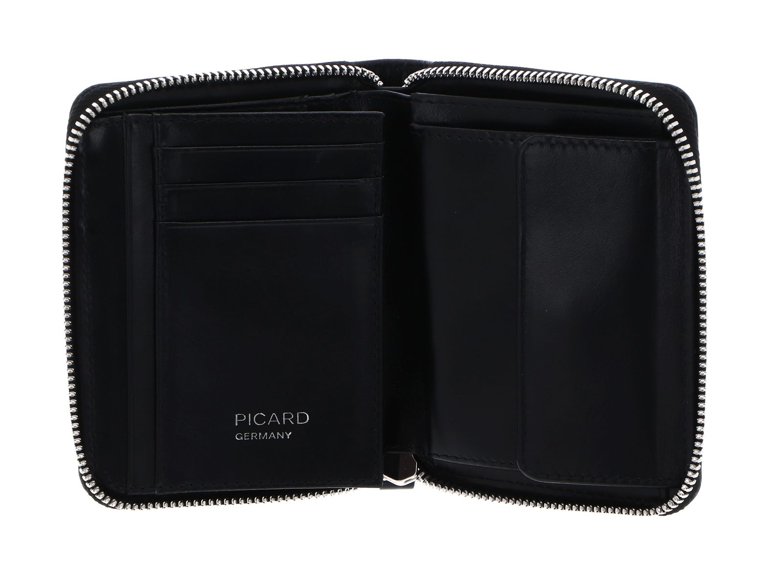 PICARD Peakline 1 Zip Around Wallet Black PICARD Peakline 1 Zip Around Wallet Black