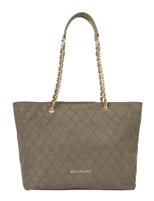 VALENTINO Makena Shopping Bag Verde Militare