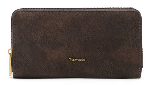 Tamaris Marina Suede Zip Around Wallet Brown Tamaris Marina Suede Zip Around Wallet Brown