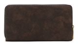 Tamaris Marina Suede Zip Around Wallet Brown Tamaris Marina Suede Zip Around Wallet Brown