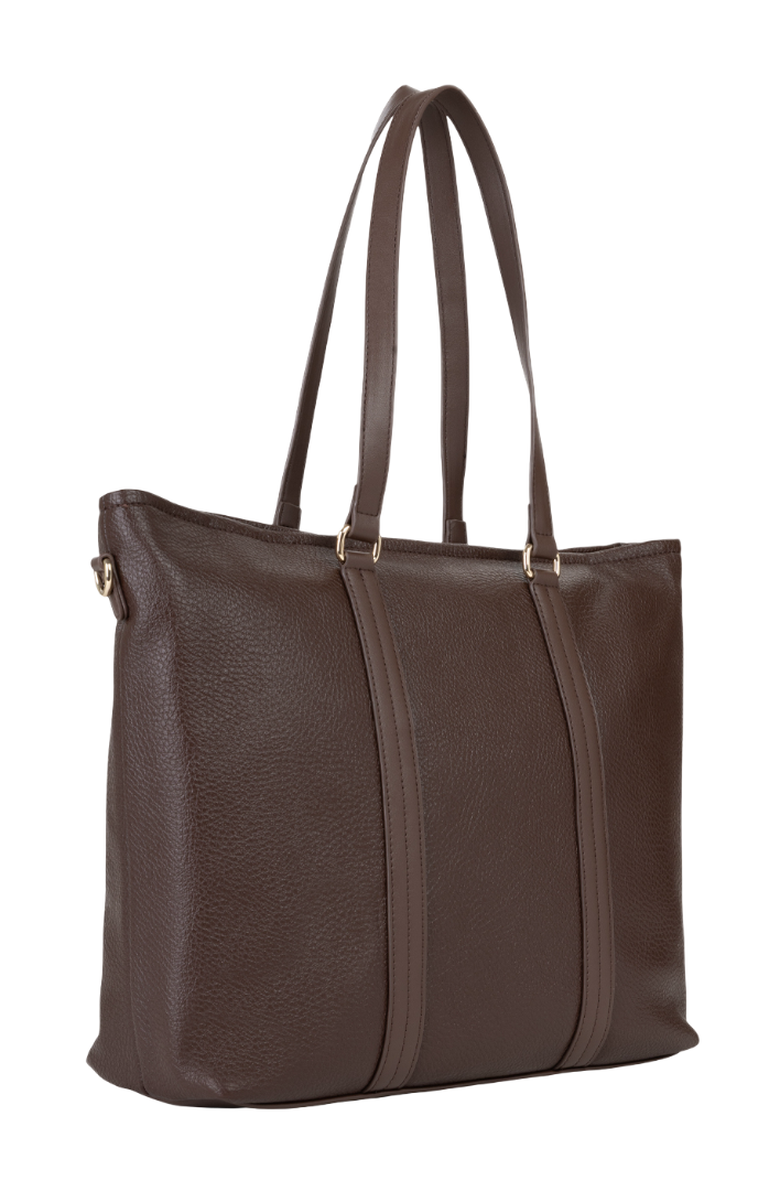 VALENTINO Maury Shopping Bag Caffe VALENTINO Maury Shopping Bag Caffe