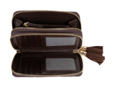 VALENTINO Astrid Zip Around Wallet Caffe