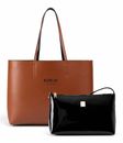 REPLAY Shoulder Bag Black + Cambridge Brown + Shiny Black REPLAY Shoulder Bag Black + Cambridge Brown + Shiny Black
