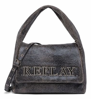 REPLAY Crossbody Bag Dark Brown