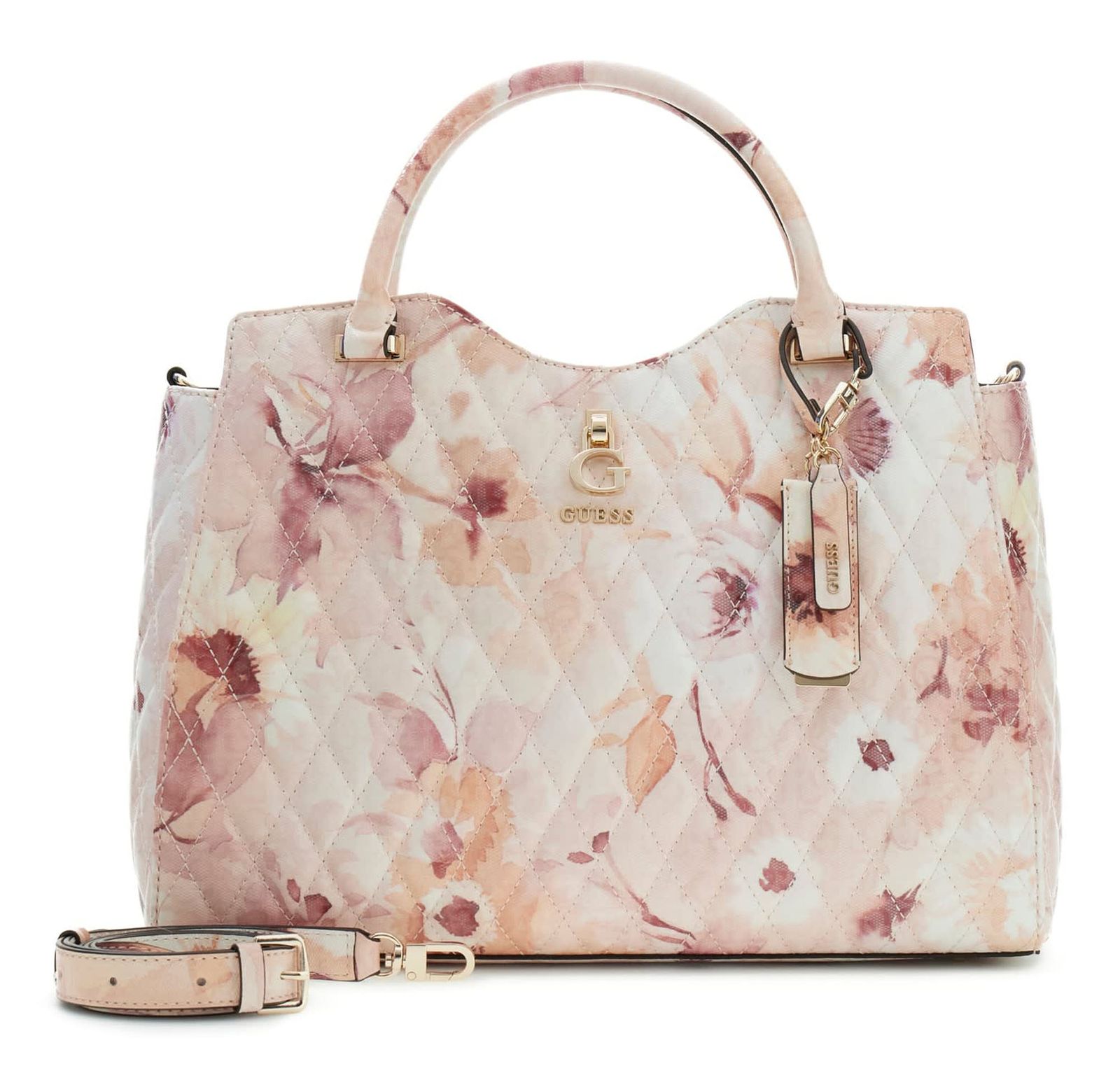 GUESS Tamara Satchel Bag Floral Multi