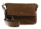 BOSS Yelena Flap Crossbody Bag Medium Beige