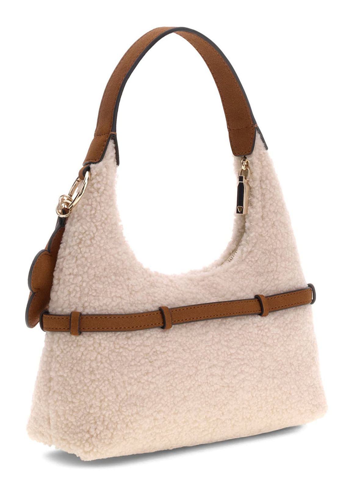 GUESS Taylor Mini Hobo Cream White / Cognac GUESS Taylor Mini Hobo Cream White / Cognac