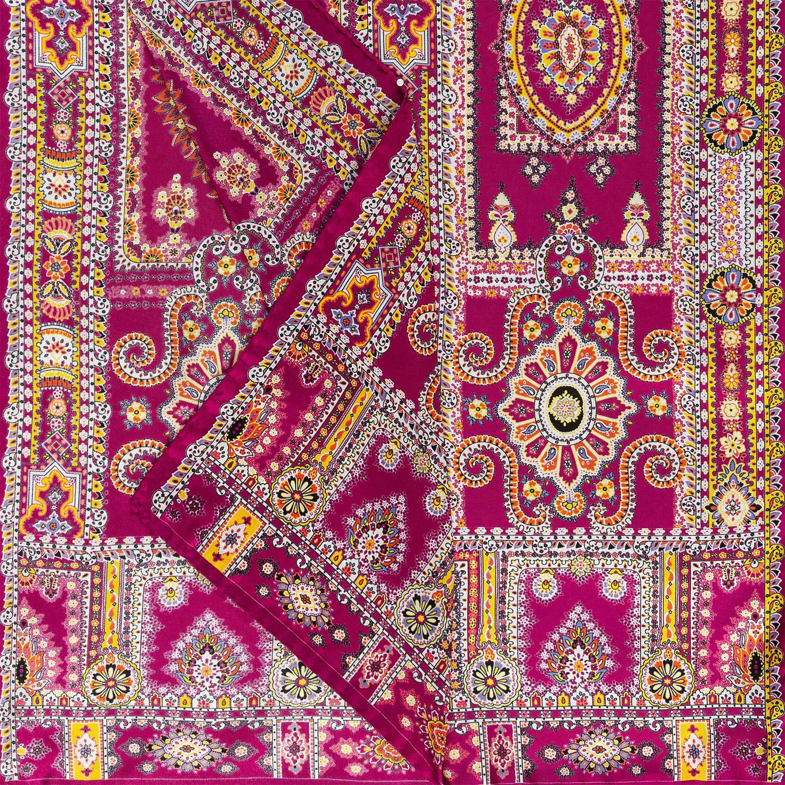 ROECKL Paisley Arcade 45x180 Scarf Pink / Lemon ROECKL Paisley Arcade 45x180 Scarf Pink / Lemon