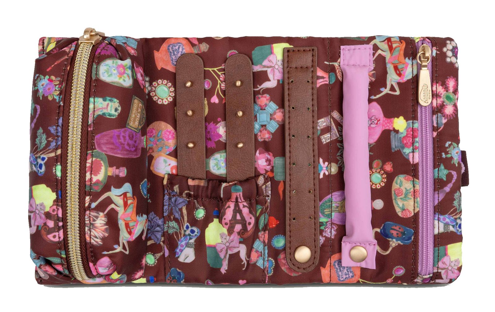 Oilily Deja Futur Jewelry Roll Hot Chocolate Oilily Deja Futur Jewelry Roll Hot Chocolate