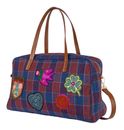 Oilily Carreaux Halette Bowling Bag Estate Blue
