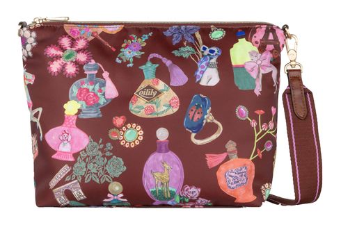 Oilily Deja Futur Milly Cross Body Bag Hot Chocolate
