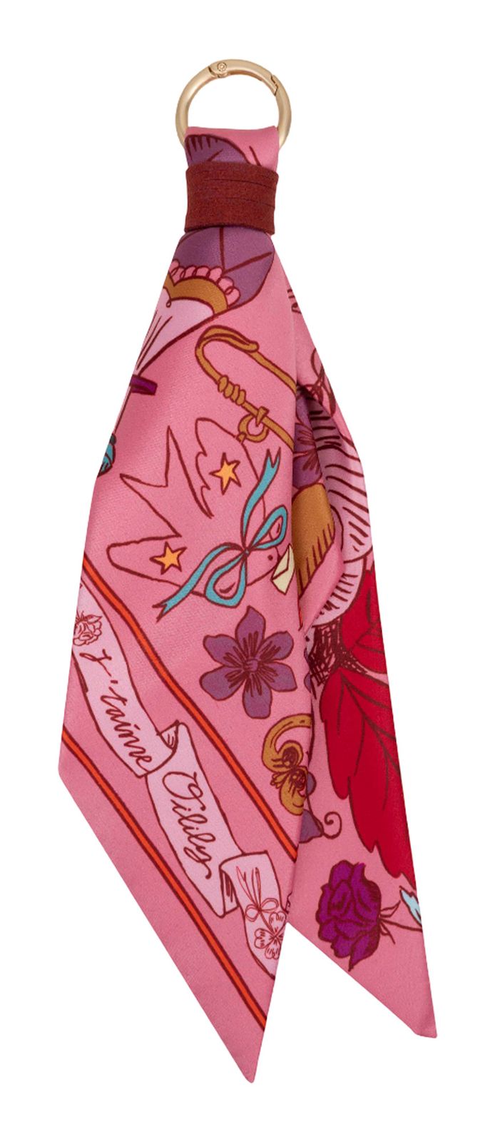 Oilily Scarf Bag Charm Confetti