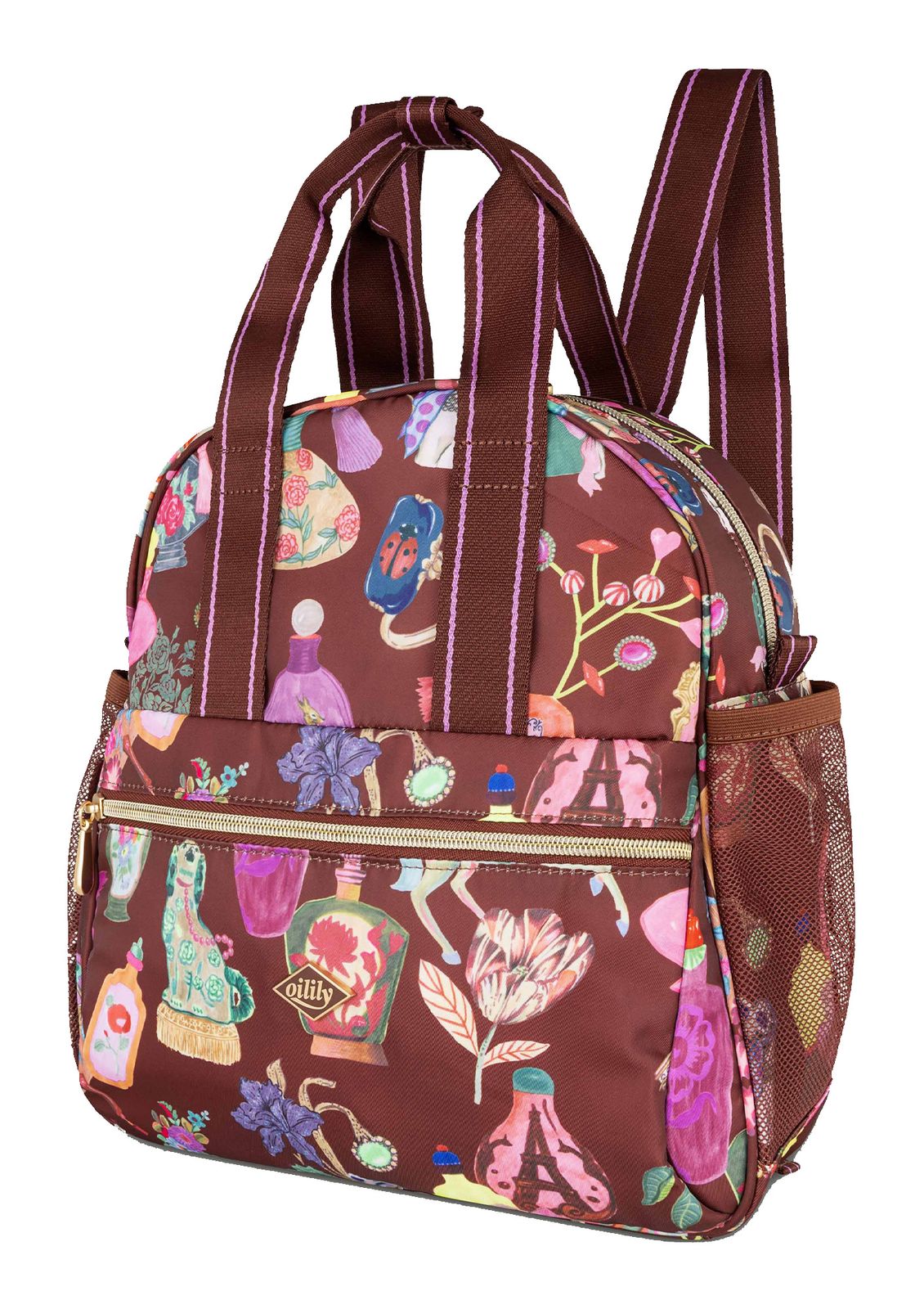 Oilily Deja Futur Bloen Backpack Hot Chocolate Oilily Deja Futur Bloen Backpack Hot Chocolate