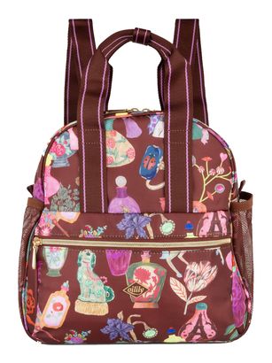 Oilily Deja Futur Bloen Backpack Hot Chocolate