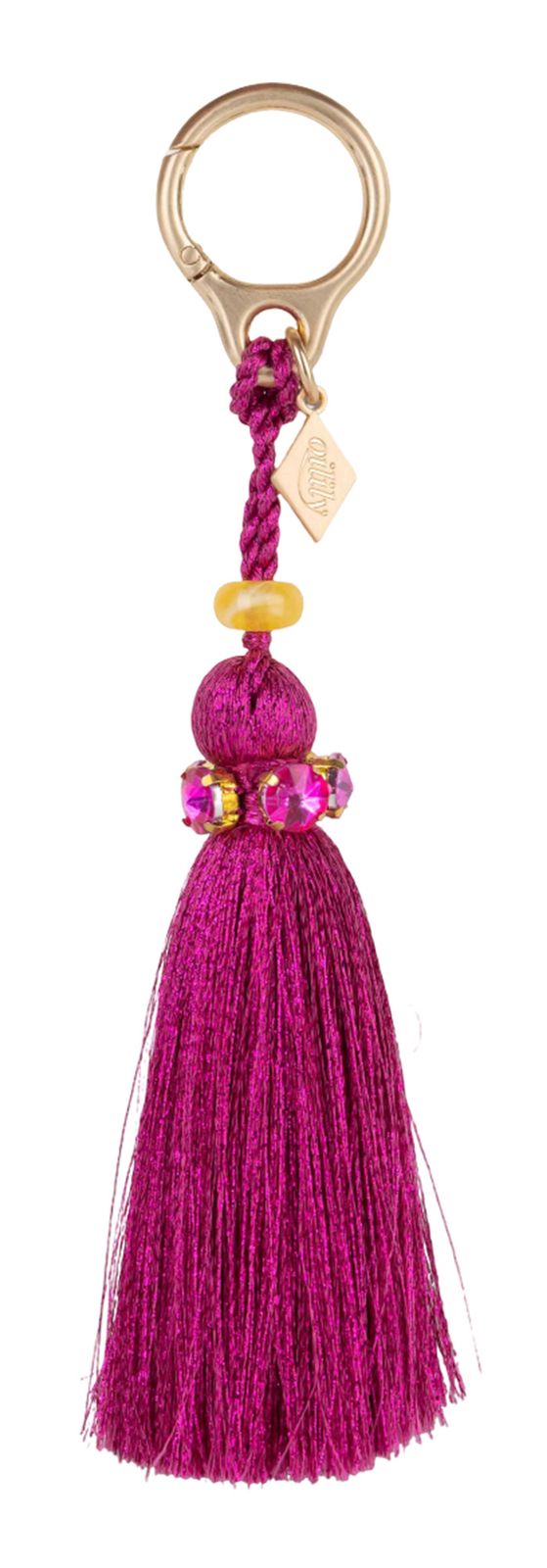 Oilily Fringe Bag Charm Rose d' Amour Oilily Fringe Bag Charm Rose d' Amour