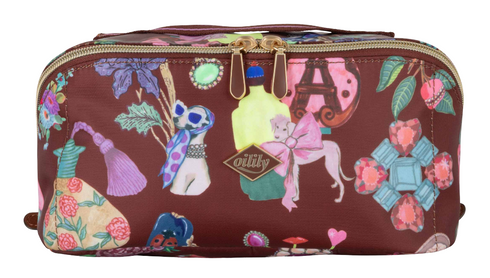 Oilily Deja Futur Cisse Cosmetic Bag Hot Chocolate Oilily Deja Futur Cisse Cosmetic Bag Hot Chocolate