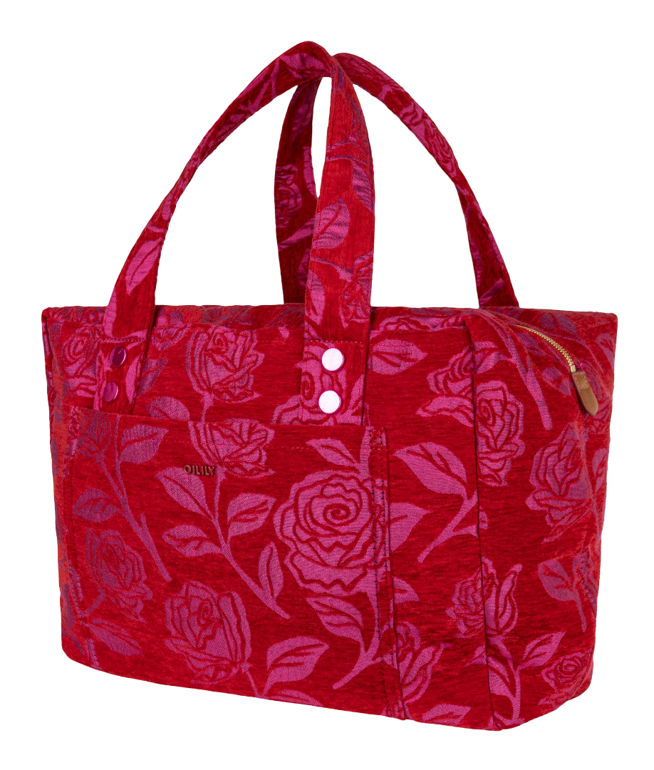Oilily Floraison Jacquard Clementine Carry All Bag Bougainville Oilily Floraison Jacquard Clementine Carry All Bag Bougainville