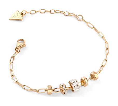 GUESS 8mm Multi Charms Bracelet S Yellow Gold GUESS 8mm Multi Charms Bracelet S Yellow Gold