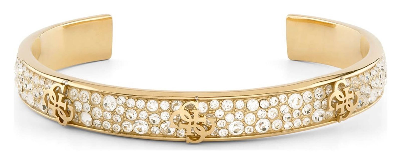 GUESS 4G Supreme 8mm Crystals Bangle L Yellow Gold GUESS 4G Supreme 8mm Crystals Bangle L Yellow Gold