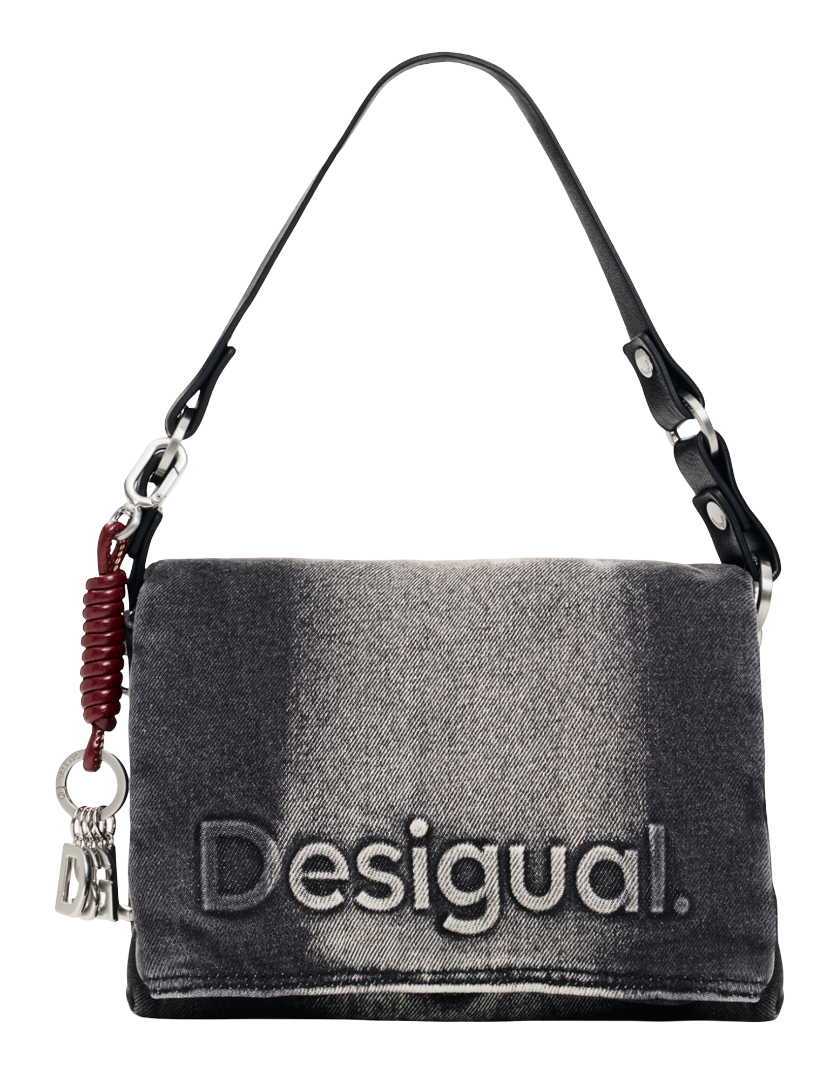 Desigual Half Logo Denim Venecia 4.0 Crossbody Bag Denim Dark Grey