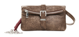 Desigual Half Logo Clutch Micro New Choco Dark Brown Desigual Half Logo Clutch Micro New Choco Dark Brown