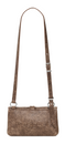 Desigual Half Logo Clutch Micro New Choco Dark Brown Desigual Half Logo Clutch Micro New Choco Dark Brown