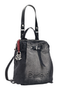 Desigual Half Logo Denim Luena Nf Backpack Denim Dark Grey Desigual Half Logo Denim Luena Nf Backpack Denim Dark Grey